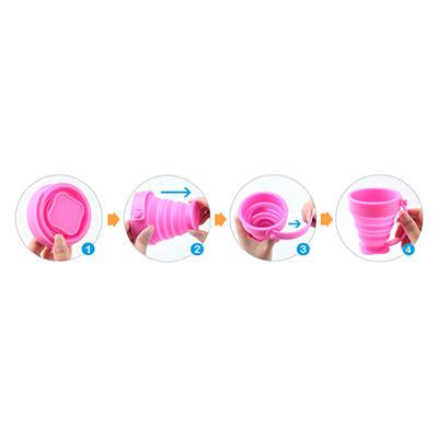 Custom Foldable Silicone Cup by Corporate Gift Store Singapore
