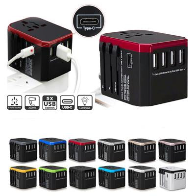 4 USB with Type-C Travel Adapter | gifts shop