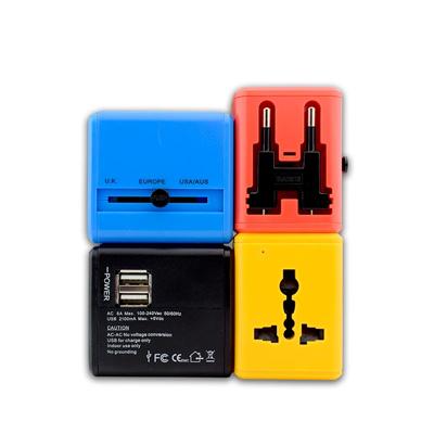 Travel Adapter (2 USB Port) by Corporate Gift Store Singapore