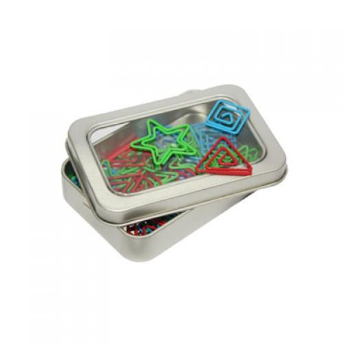 Assorted Shape Paper Clips In Tin Box by Corporate Gift Store Singapore