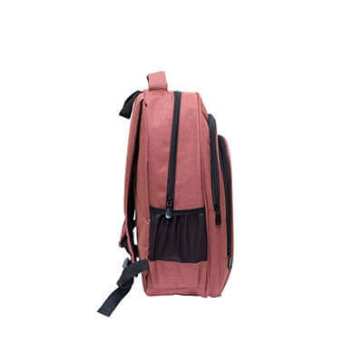 2 Tone Nylon Backpack With 3 Compartments