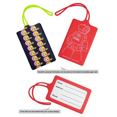 Custom Silicone Luggage Tag by Corporate Gift Store Singapore