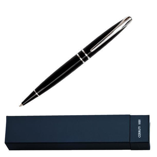 CERRUTI 1881 Silver Clip Ballpoint Pen by Corporate Gift Store Singapore