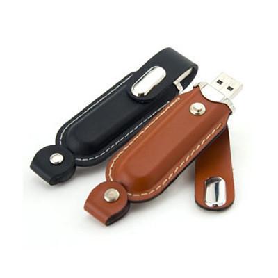Clip-on Leather USB Drive | gifts shop