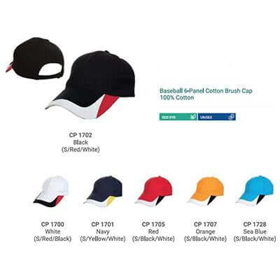 Fashionable Cotton Baseball Cap 6 Panel by Corporate Gift Store Singapore