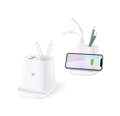 Desktop Wireless Charger Pen Holder and Usb Output