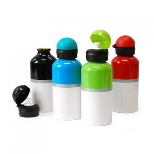 Dual Colour Aluminium Bottle by Corporate Gift Store Singapore