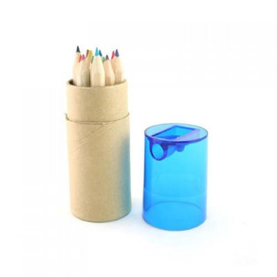 Eco Friendly 12pcs Mini Coloured Pencil W Sharpener | gifts shop