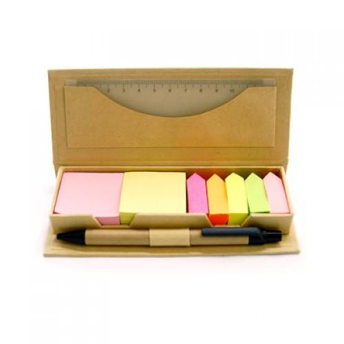 Eco Friendly Post It Pad Ruler And Pen Corporate Gift - GiftStore.sg