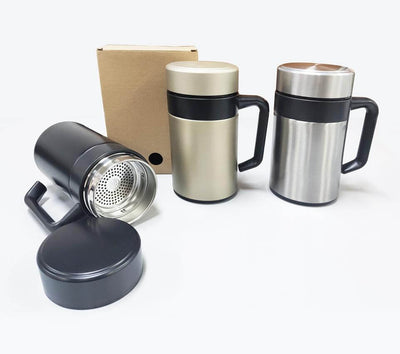 350ml Double Wall Thermos Mug with Filter | gifts shop