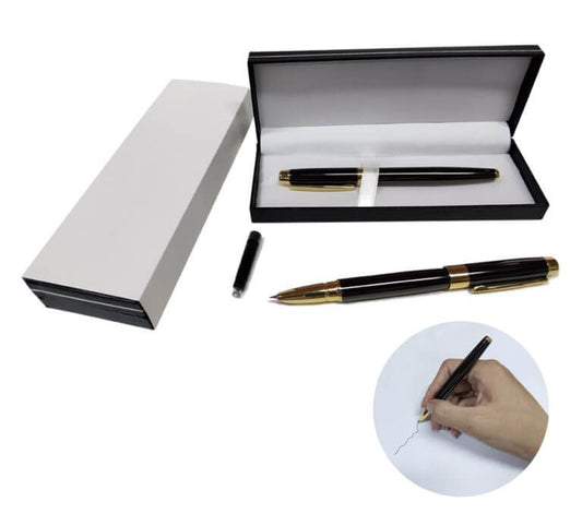 Metal Fountain Pen with Black Box by Corporate Gift Store Singapore