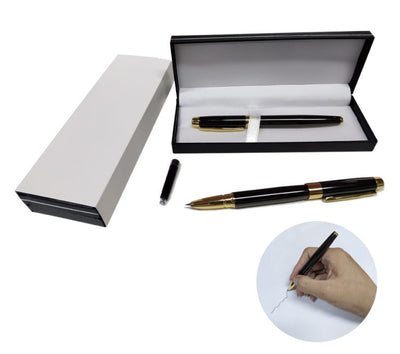 Metal Fountain Pen with Black Box