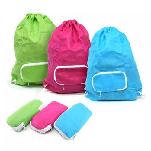 Foldable Drawstring Bag by Corporate Gift Store Singapore