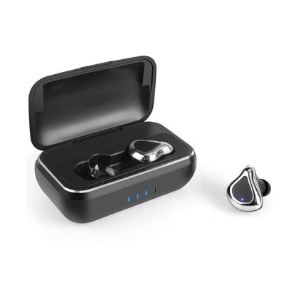 Wireless earpieces with sliver cap by Corporate Gift Store Singapore