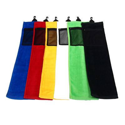 Golf Towel with Mesh pocket by Corporate Gift Store Singapore