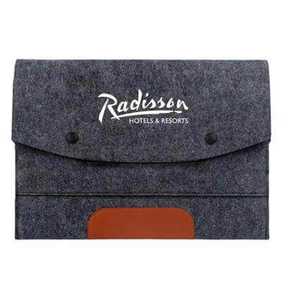 13'' Felt and PU Leather Ipad Tablet Sleeve by Corporate Gift Store Singapore