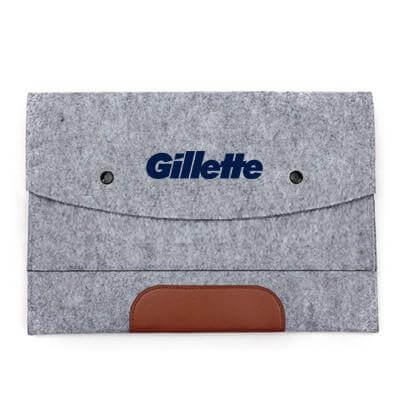13'' Felt and PU Leather Ipad Tablet Sleeve by Corporate Gift Store Singapore