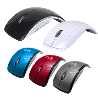 Foldable Wireless Arc OpticalMouse by Corporate Gift Store Singapore