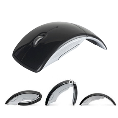 Foldable Wireless Arc OpticalMouse by Corporate Gift Store Singapore