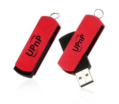 Aluminium and Rubber Coated Swivel USB Flash Drive by Corporate Gift Store Singapore