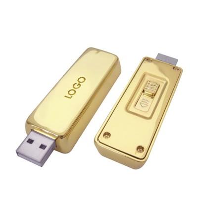 Novelty Gold Bar Bullion Shaped Premium Gold Bar USB Flash Drive by Corporate Gift Store Singapore