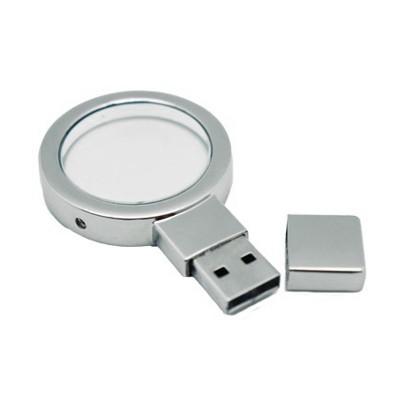 Crystal Round LED Light Up USB Drive by Corporate Gift Store Singapore