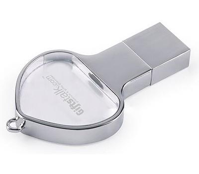 Crystal LED Light Up USB Flash Drive by Corporate Gift Store Singapore