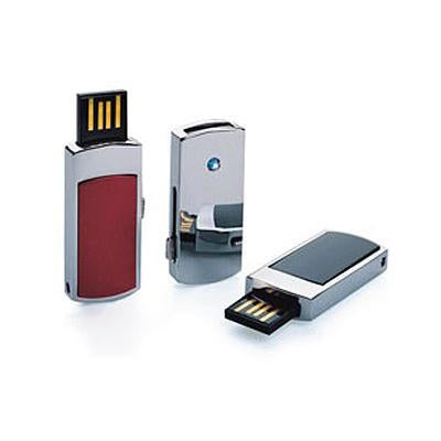 Mini Slide Out Metallic USB Flash Drive by Corporate Gift Store Singapore