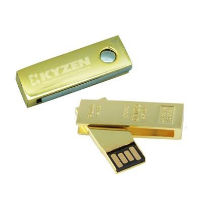 Gold Swivel USB Flash Drive | gifts shop