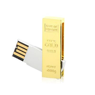 Gold Swivel USB Flash Drive by Corporate Gift Store Singapore