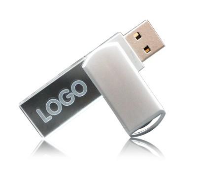 Crystal Metal Swivel USB Flash Drive by Corporate Gift Store Singapore