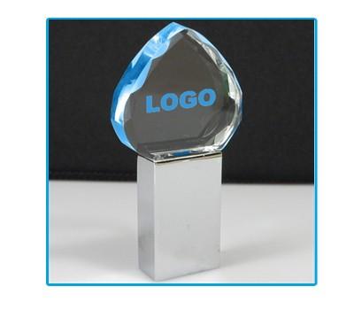 Heart Shaped Crystal USB Flash Drive by Corporate Gift Store Singapore