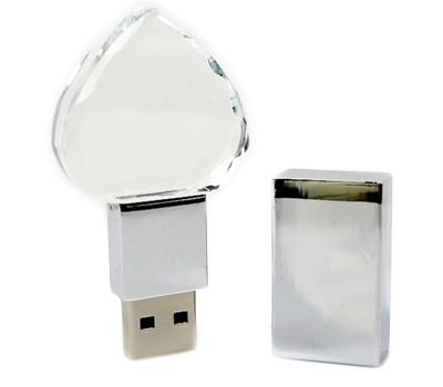 Heart Shaped Crystal USB Flash Drive by Corporate Gift Store Singapore