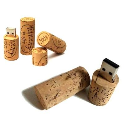 Wine Cork Recycled Wood USB Flash Drive by Corporate Gift Store Singapore