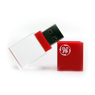 Acrylic Rectangular USB Flash Drive by Corporate Gift Store Singapore