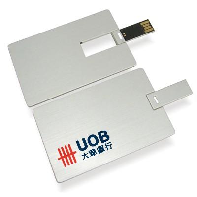 Flip Up Aluminium Card Shape USB by Corporate Gift Store Singapore