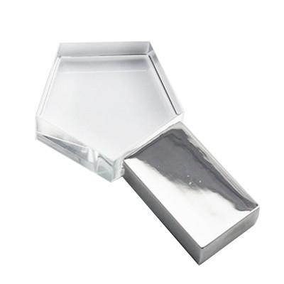 Pentagon Shaped Crystal USB Drive with LED Light by Corporate Gift Store Singapore