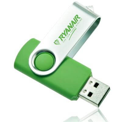 Classic Metal Swivel USB Flash Drive by Corporate Gift Store Singapore