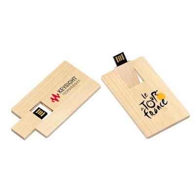 Wooden Card USB Flash Drive by Corporate Gift Store Singapore