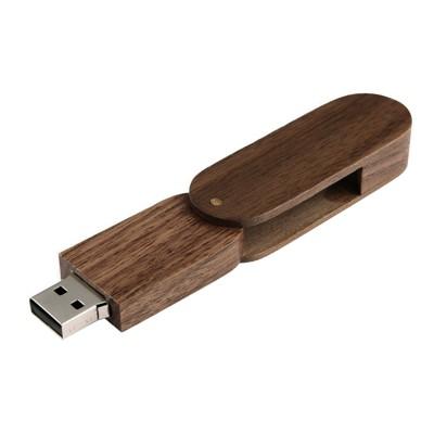 Swivel Wooden USB Flash Drive by Corporate Gift Store Singapore