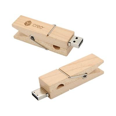 Wooden Clip USB Flash Drive | gifts shop