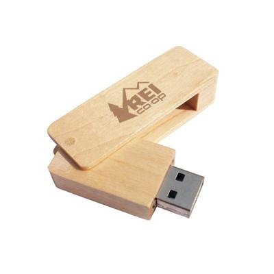 Wooden Rectangle USB Flash Drive by Corporate Gift Store Singapore
