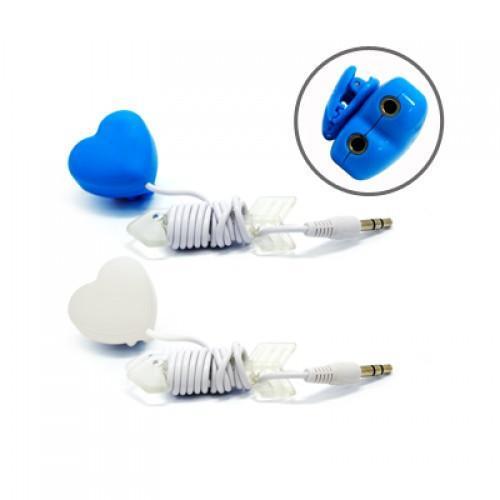 Heart Shape Music Sharing Device by Corporate Gift Store Singapore