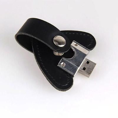 Heart-Shaped Leather Usb Flash Drive by Corporate Gift Store Singapore