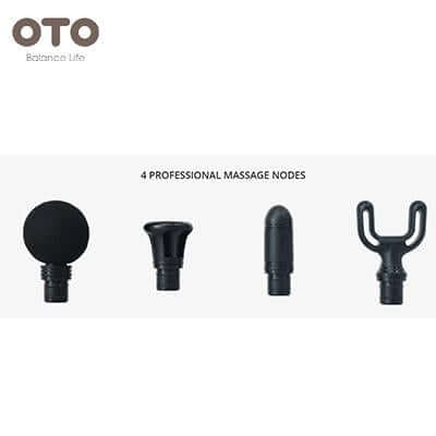 Various massage nodes for OTO Muscle Jet, designed for effective deep tissue relief.