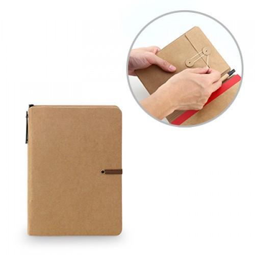 Kraft Notebook With Pen by Corporate Gift Store Singapore