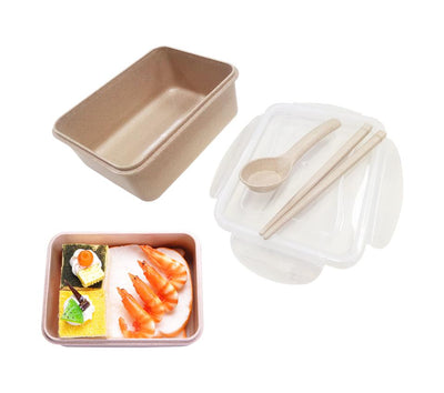 Straw Wheat Lunch Box (No Dividers) | gifts shop