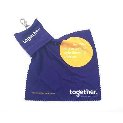 Mobile Microfiber Cleaning Cloth with Pouch by Corporate Gift Store Singapore