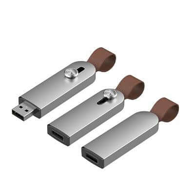 Aluminium USB Stick with Lanyard