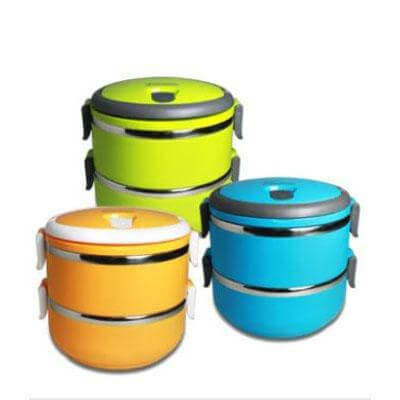 Round Multi-layer Lunchbox by Corporate Gift Store Singapore